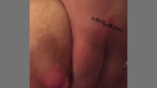 Milking myself in the shower