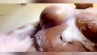 Thiick teen showing off her sexy body and masturbating in the shower !! 