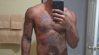 me playing before shower