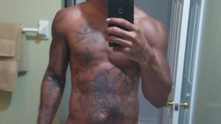 me playing before shower