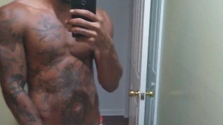 me playing before shower