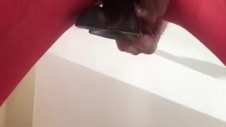 Double dildo cum