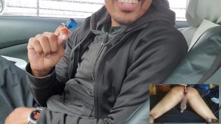 Public flashing | candy in my ass masturbation and talk about flashing 