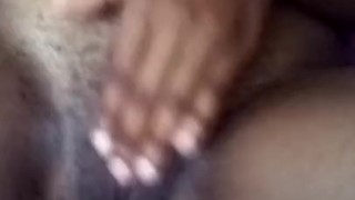 Amertuer African girl plays with her clit till she orgasms. 