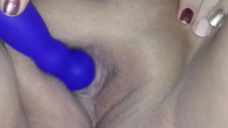 Sunday funday with purple vibrator