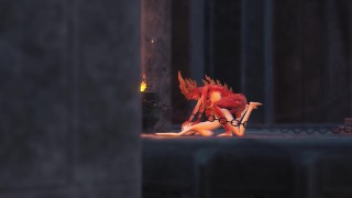 Lilith and her sex  in the dark castle