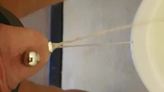 Pissing with prince's wand in my uretra