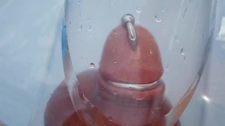 Cock and Balls pumped in pool