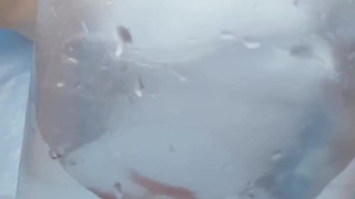 Cock and Balls pumped in pool