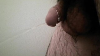 I tried to pee in the bathroom.