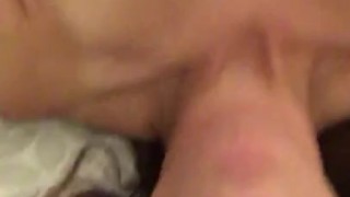 Hot dirty Latina tasting her cum