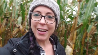 Halloween Week! A Naughty Flash In The Corn Maze