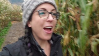 Halloween Week! A Naughty Flash In The Corn Maze