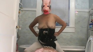 SUBMISSIVE HUSBAND-Amateur Femdom Pegging 