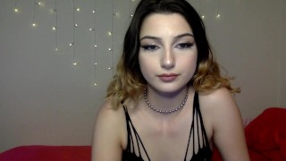 TEEN CAMGIRL W LUSH BLACK LINGERIE AND STOCKINGS CHATURBATE RECORDING PT 7