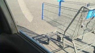 Masturbating in my car in a Walmart parking lot