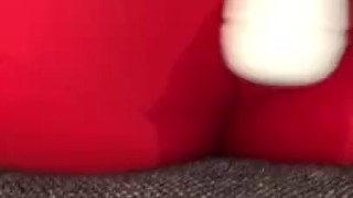 Small blonde teen slut squirts in her yoga pants
