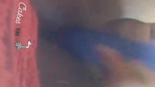 Watch me fuck myself while my roommate showers 