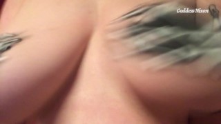 Big Bouncy Skele-Titties Halloween Natural Tits