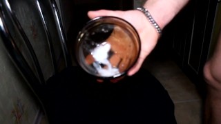 My home cumshot in a bowl