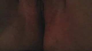 Slow rubbing until squirting orgasm