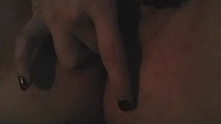 Slow rubbing until squirting orgasm