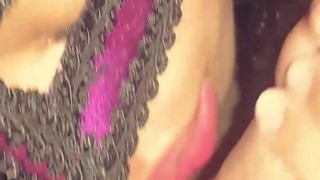 Doing a blowjob to my stepson's young cock