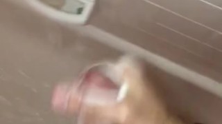 Cumming in the shower