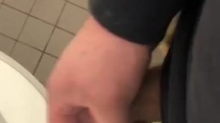 School bathroom jerkoff 