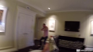 Sexy Step Brothers Deepthroat & Fuck Each Other After A Marshmallow Fight