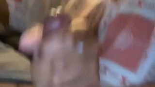 Stroking my dick