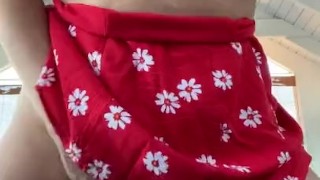 Watch me cum so hard with my tits in your face 