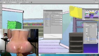 Femboy dev stream- More backgrounds again again~(Fap at 1:21:13)