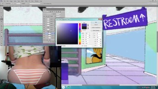 Femboy dev stream- More backgrounds again again~(Fap at 1:21:13)