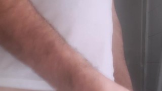 Masturbating in bathroom 