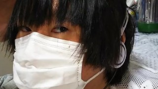 Boys masturbation morning time with japanese sex toy 2