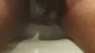 Solo jerking off with juicy cumshot