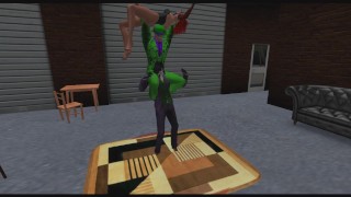 Superheroine Defeated in Pantyhose