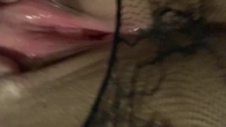 Rubbing my slick wet pussy