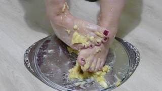 Feet banana trample