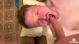 Julian Blesh and Tim Blesh couchfun sucking jerking cumshot