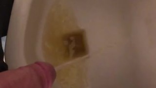 Pee in the gas station urinal