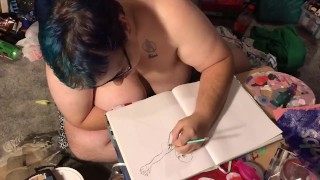 Drawfest 6 — mermaid speedsketch 