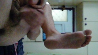 Feet and cum