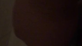 Stocky guy jerking off his soapy cock in the shower with cumshot