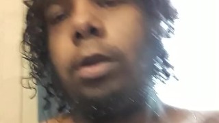 Fresh out the shower masturbation 
