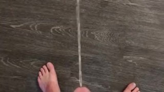Piss and Cum on Friends Floor