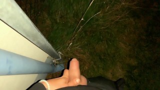 Naughty boy piss and spit public