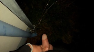 Naughty boy piss and spit public