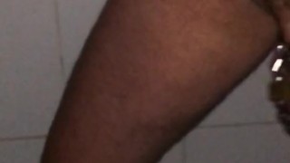 LOCKED in to a COCK CAGE ** Slow Motion **